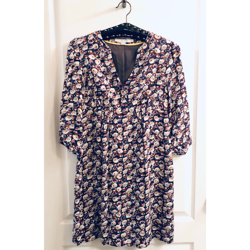 Boden Printed Purple Martha Dress sz 4P